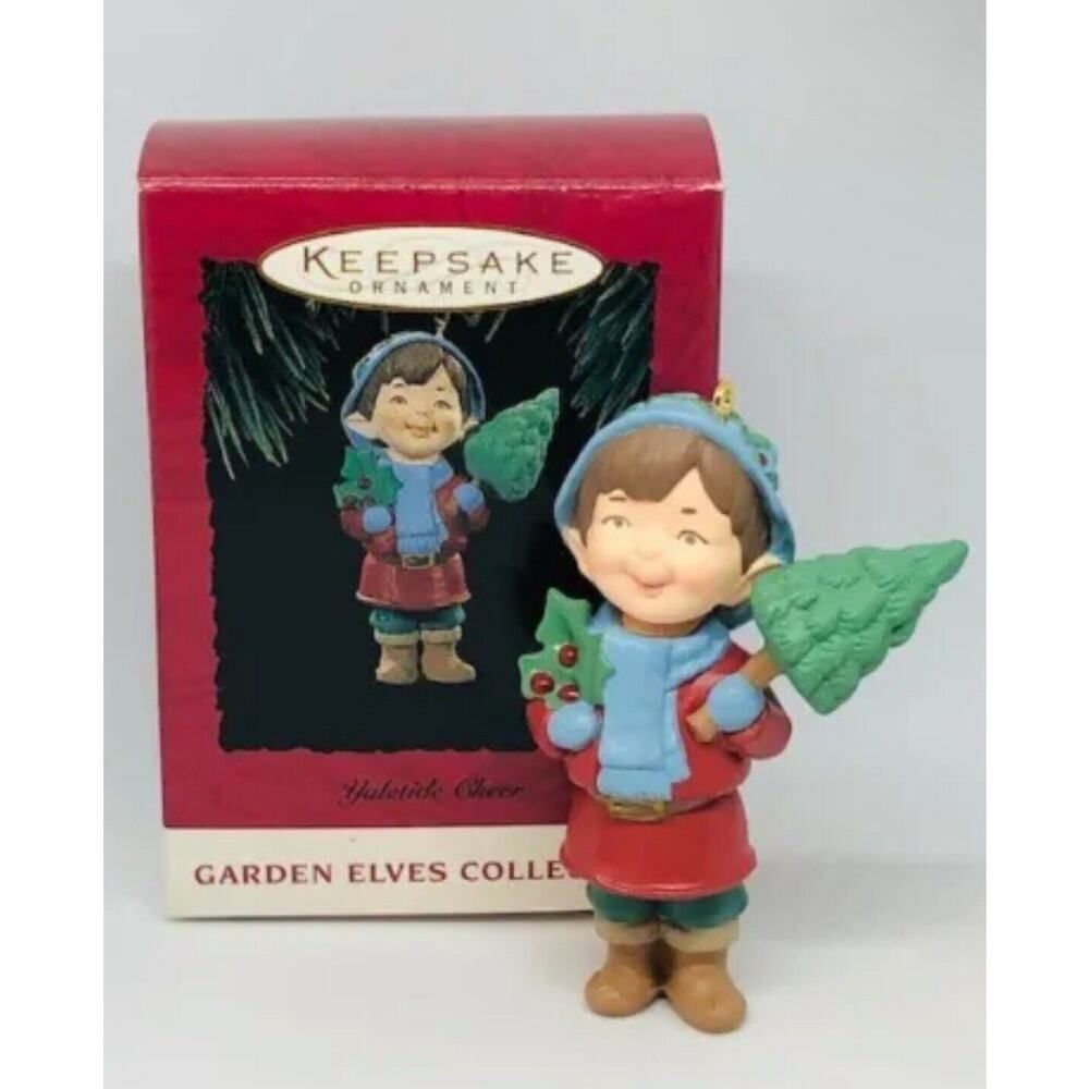 HALLMARK Garden Elves ORNAMENT YULETIDE CHEER CHRISTMAS New in‎ Box Collection
